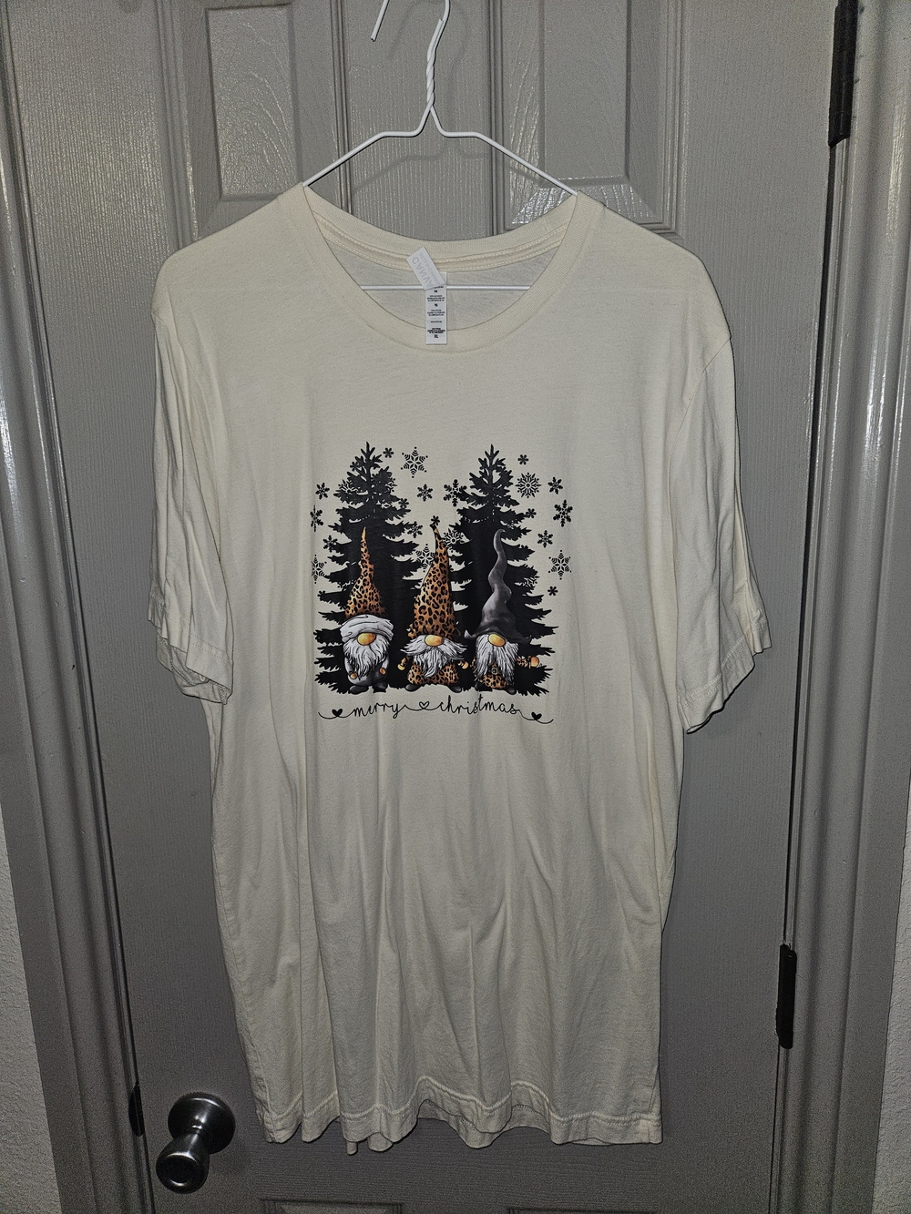 Bella Canvas Cream Holiday Gnome Graphic Tee